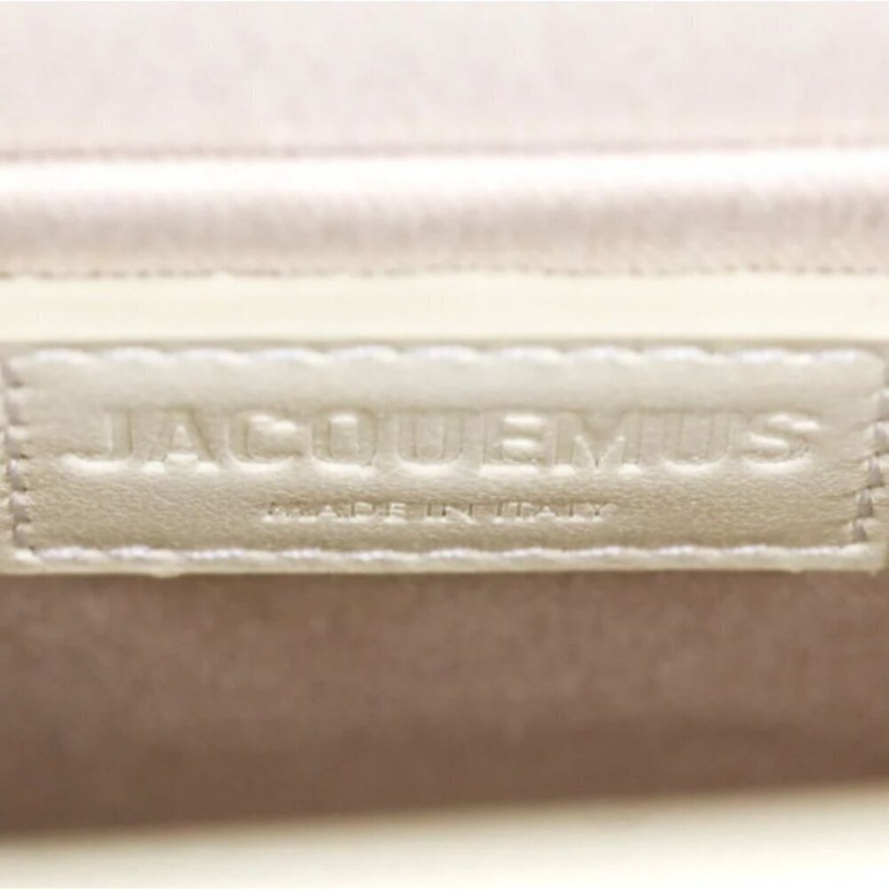 Jacquemus Le Grand Chiquito Top Handle Bag Crossbody Ivory Calf Leather Dust Bag - Picture 5 of 11